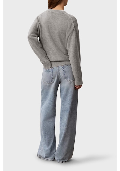 Calvin Klein % 100 Pamuk Logolu Relaxed Fit Bisiklet Yaka Kazak Lv044g313gp7a Bayan Kazak Lv044g313g P7a Gri Melanj Calvin Klein % 100 Pamuk Logolu Relaxed Fit Bisiklet Yaka Kazak Lv044g313gp7a Bayan Kazak Lv044g313g P7a Gri Melanj
