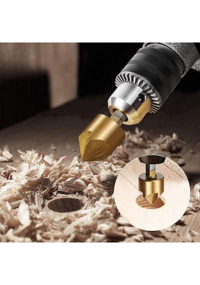 Matkap Ucu Takımı Havşa Pah Hex Hss 1/4 6-19mm Uç Uçları Ahşap
