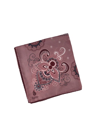 Mim Eşarp Mısırlı Eşarpları Mısırlı Eşarp Alize Krep Etnik Desenli Eşarp 140x140 Cm Kahve