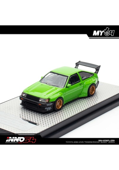 Inno 1/64 Toyota Ae86 Levin " Pandem Rocket Bunny" Green Çok Renkli