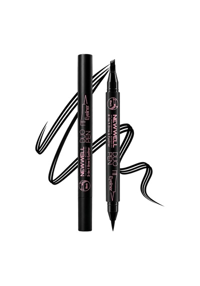 Duo Pen 2-in-1 Brow & Eyeliner Black 01 2 Ml 0