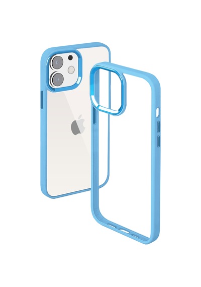 Buff Apple Uyumlu iPhone 11 New Air Bumper Kılıf Açık Mavi
