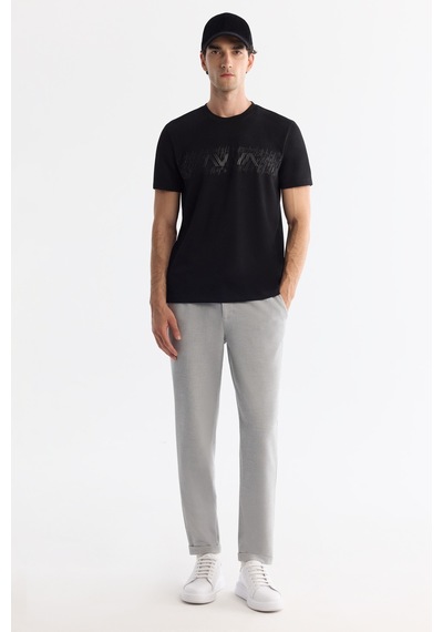 Avva Erkek Açık Gri Yanı Lastikli Bi-stretch Kolay Ütülenen Chino Slim Fit Pantolon B003037