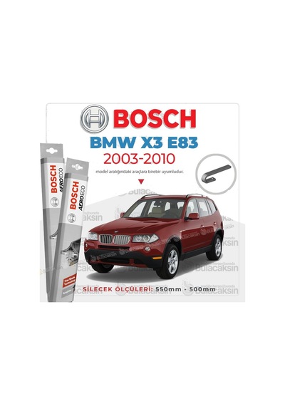 Bmw X3 E83 Muz Silecek Takımı 2003-2010 Bosch Aeroeco