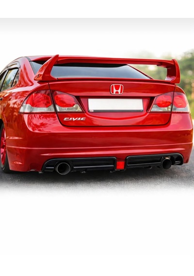 Honda Civic Fd6 2006-2012 Model Uyumlu Kırmızı Bağaj Logo Arka Amblem Oem Kalite 0