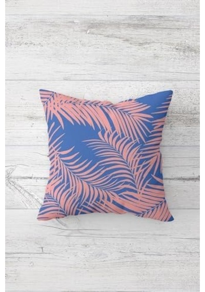 Zigzag Ve Tropikal Yaprak Desenli Gizli Fermuarlı Kırlent Kılıfı Koltuk Yastık Kılıfı Takım 4adet , Pembe-mavi 45 X 45 50 x 22 Zigzag Ve Tropikal Yaprak Desenli Gizli Fermuarlı Kırlent Kılıfı Koltuk Yastık Kılıfı Takım 4adet , Pembe-mavi 45 X 45 50 x 22