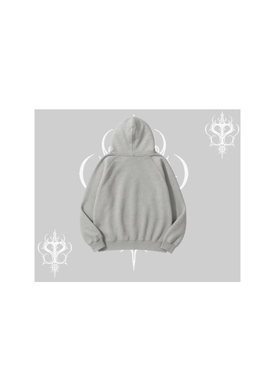 Tarzsokak Unisex Erkek/kadın Özel Renkli Özel Baskılı Oversize Kapüşonlu Sweatshirt Gri