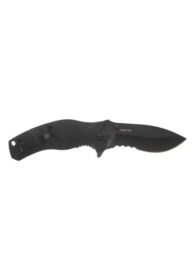 Smith Wesson Black Ops Recurve Katlanır Tırtıklı Kamp Çakı 1136220 Siyah