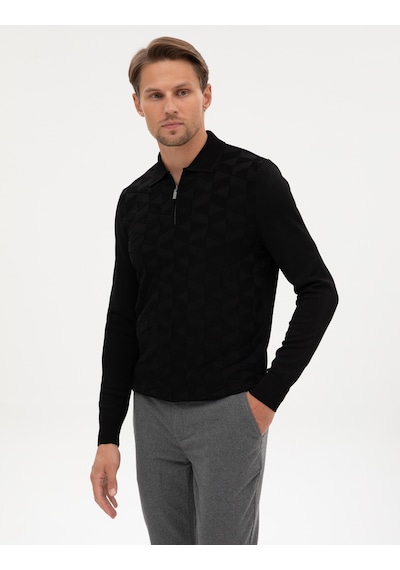 Pierre Cardin Erkek Siyah Kazak /triko 50315688-vr046 Siyah