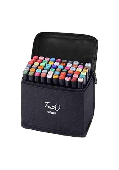 Globalımportstore Touch Art 2yön Marker Kalem Seti 60 Adet