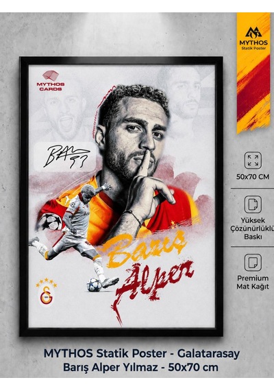 Mythos Statik Poster Galatarasay Barış Alper Yılmaz 50x70 Cm