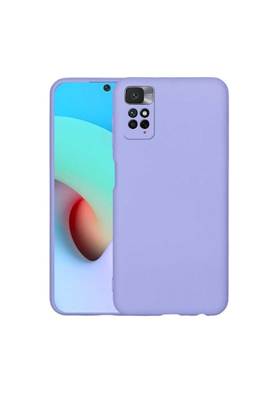 Xiaomi Redmi Note 11 Pro Kılıf Kamera Korumalı Silikon Rubber Arka Kapak Lila