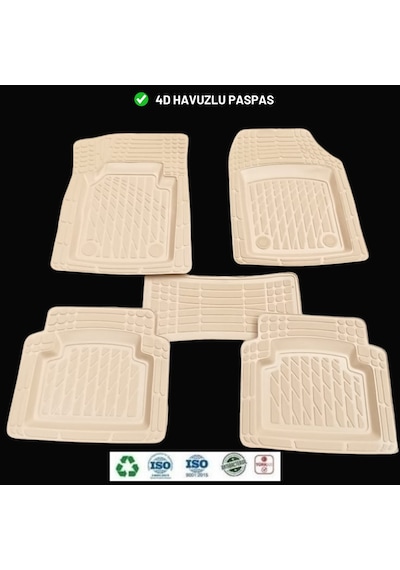 Ds5 2013 4d Havuzlu Üniversal Yeni Nesil Paspas Bej Gold Seri