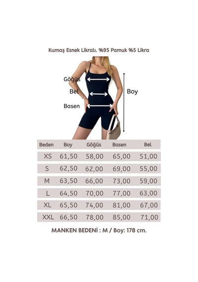 Penyebizden Kadın Body İp Askılı Şort Tulum-lacivert