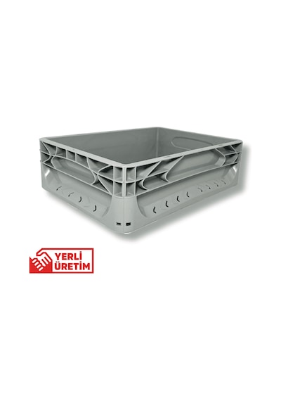 Alpbx Gıdaya Uygun Gri Hamur Pasası 40x30x12 CM - 12 L