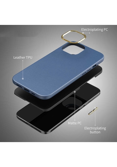 Apple Uyumlu iPhone 13 Mini Kılıf Deri Natura Kapak