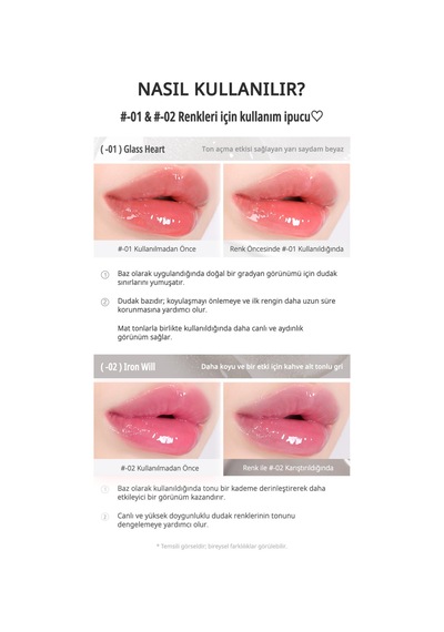 Ağırlık Hissi Oluşturmayan Parlak Bitişli Tint Perıpera Mood Glowy Tint 02 Iron Will