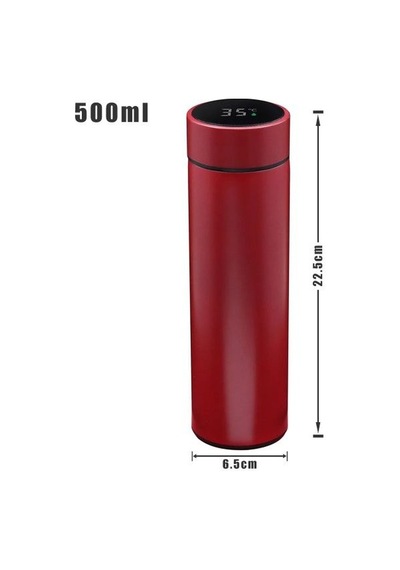 Premium Göstergeli Mataralar Seyahat Ekipmanı Pratik Matara Dijital Termos 500 Ml Diğer