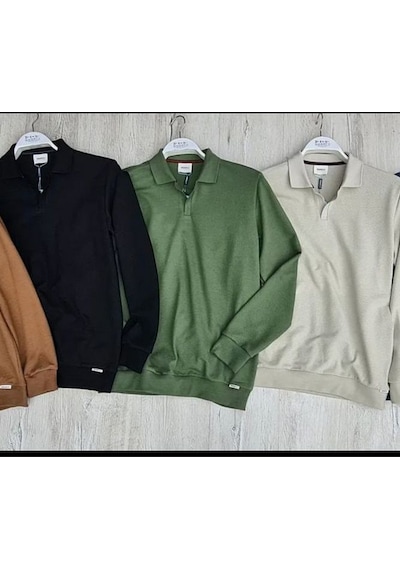 Jakarlı Acık Pat Polo Yaka Triko 001