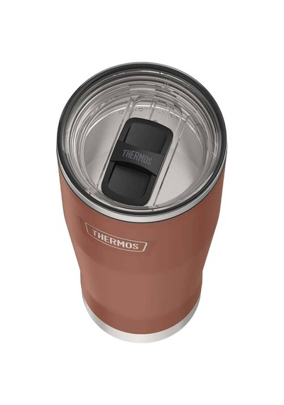 Thermos Icon Is115 0,53l Slide Lock Mug Wstraw Pipetli Termos - Saddle Kahverengi