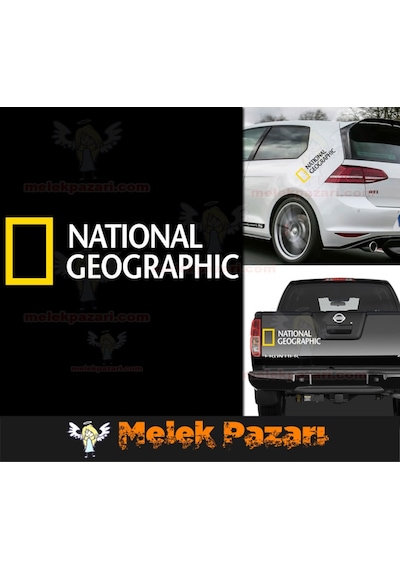 2 Adet National Geographic Oto Sticker, Araba Stickerı