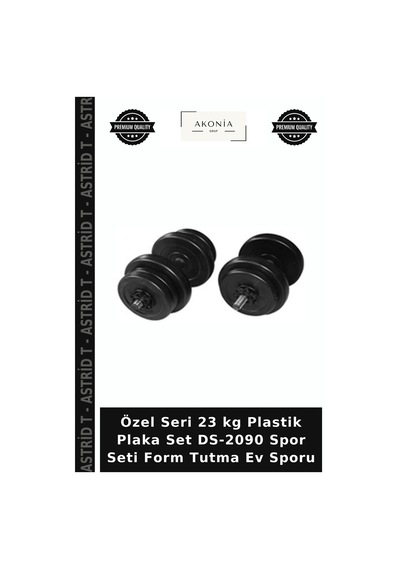 Özel Seri 23 Kg Plastik Plaka Set Ds-2090 Spor Seti Form Tutma Ev Sporu