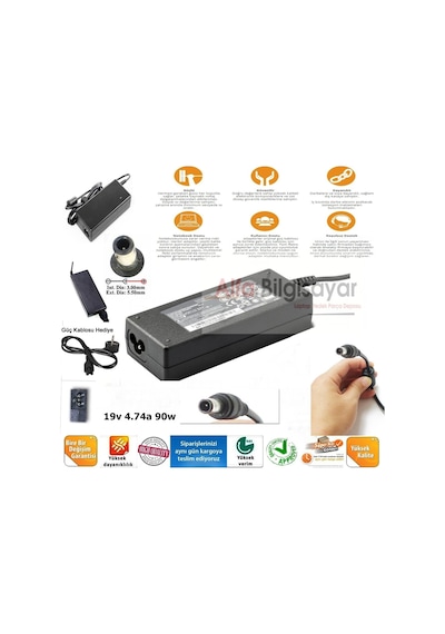 Laptopyedekparca Samsung Uyumlu Np-Rf511-S09Tr Adaptör Şarj Cihazı