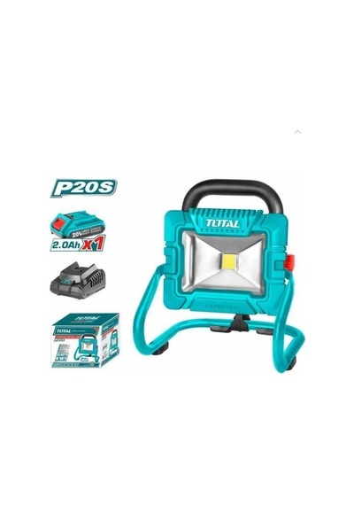 Total Akülü Led Lamba Çalışma Işığı 20v 2ah Maksimum 1800 Lümen