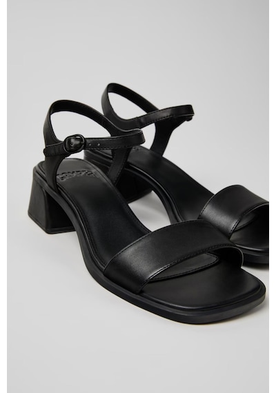 Camper Kora Sandal Kadın Siyah Deri Sandalet-14572