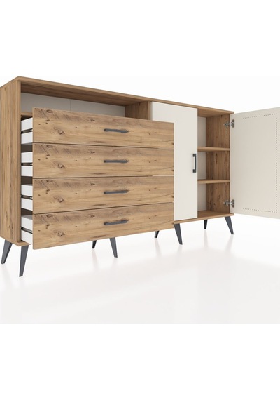 Arges Konsol 3 Raflı 4 Çekmeceli 2 Kapaklı 176x30x99 Çam-aytaşı/çam Aytası/atlas Çam - Atlas Çam Arges Konsol 3 Raflı 4 Çekmeceli 2 Kapaklı 176x30x99 Çam-aytaşı/çam Aytası/atlas Çam - Atlas Çam