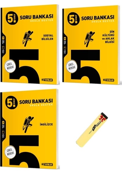 5. Sınıf Sosyal Din Ve İngilizce Soru Bankası 3lü Set