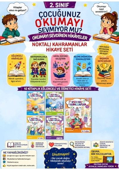 2. Sınıf 5'li Hikaye Kitapları Seti- Okumayı Sevdiren 32 Sayfalık Öyküler