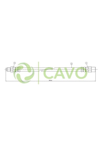 CAVO C800112A Fren Hortumu Ön 190 W201 83-