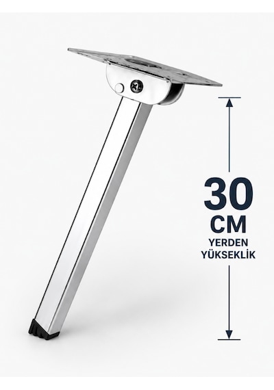 Yer Sofra Ayağı Metal Katlanır Yer Sofrası Sini Altı Ayağı 30 Cm 4 Adet Galvaniz