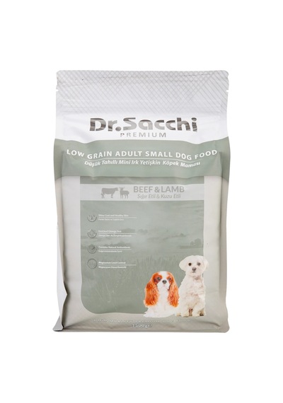 5 Adet Dr.sacchi Premium Düşük Tahıllı Mini Irk Yetişkin Köpek Maması 1.5 Kg