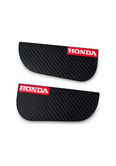 Honda Logolu Karbon Desenli Yan Ayna Yağmur Koruyucu Siperlik 2'li Set