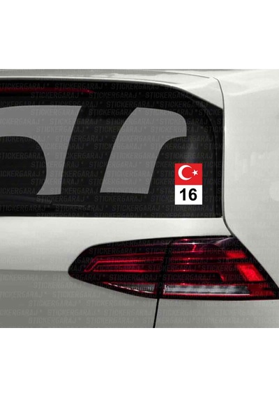 Bursa 16 Il Plaka Sticker Ayyıldız Türkiye Etiket Stickerı 477679302