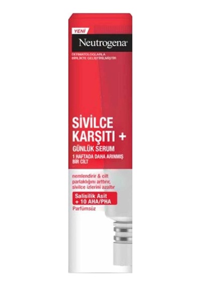 Neutrogena Sivilce Karşıtı + Günlük Serum 30 Ml - 4 Adet Tarı