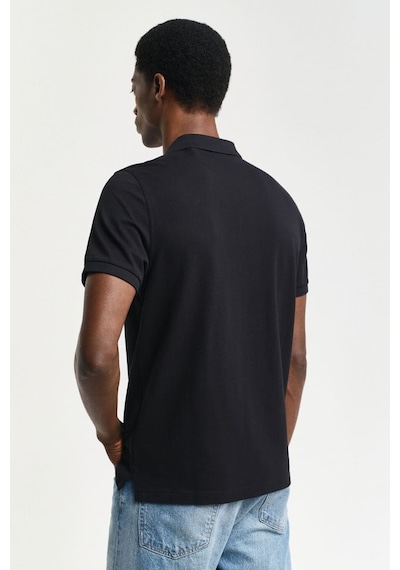 Gant Erkek Regular Fit Shield Pique Polo T-shirt - Siyah Black