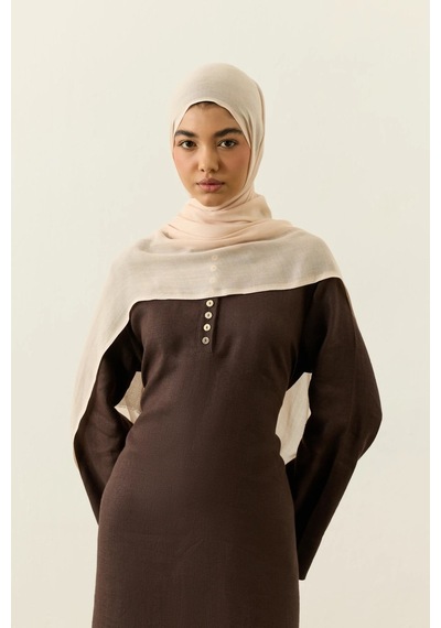 Deserto Fashion Tencel Şal-3635 Ekru