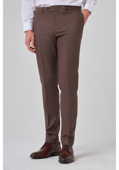 Morven Erkek Kahve Klasik Slim Fit Dar Kesim Pantolon 26mc003006400 Kahve