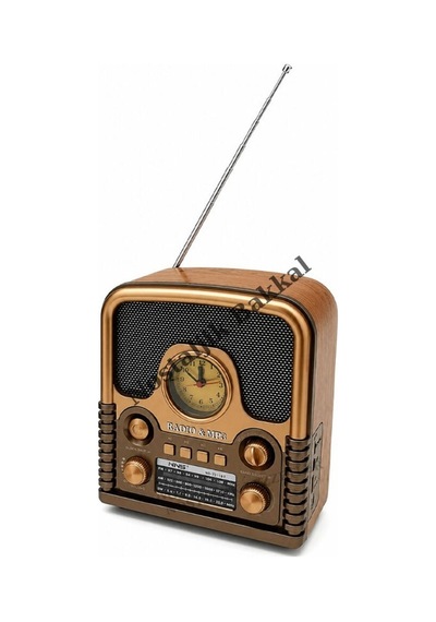 Nostaljik Everton Rt-743 Radyo & Mp3 Çalar Usb/tf Kart Destekli, Dekoratif Masaüstü Radyo-saat