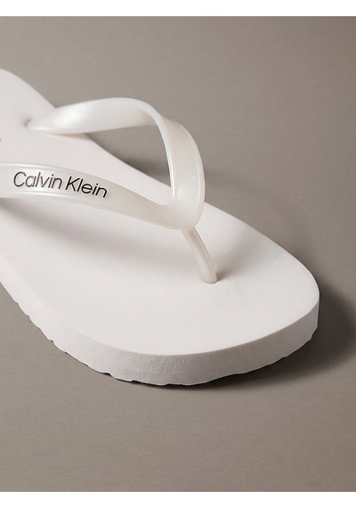 Calvin Klein Kadın Metallic Terlik-15535 Beyaz Calvin Klein Kadın Metallic Terlik-15535 Beyaz