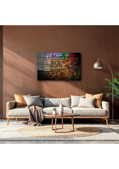 Rengarenk Anahtar Koleksiyonu Yatay - Cam Tablo - Deg0327 80 X 125 Cm