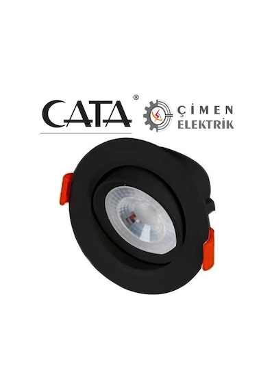Cata Ct 5200 7w Led Spot 6400k Beyaz Işık Siyah