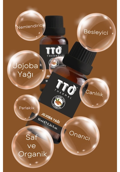 Tto Thermal Jojoba Yağı 10 Ml – Doğal Nem Koruyucu & Cilt Besleyici Yağ