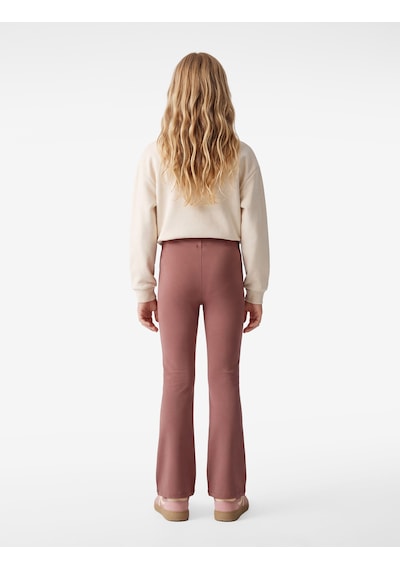 Koton Beli Lastikli Slim Fit İspanyol Paça Tayt Lila 7wkg40036ak