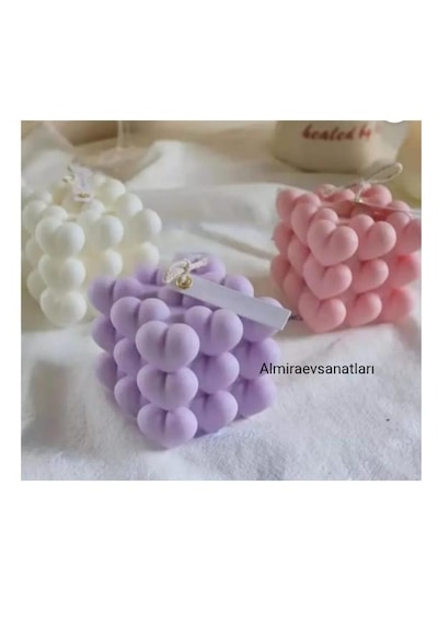 Kalpli Bubble Mum 3 Adet Çok Renkli