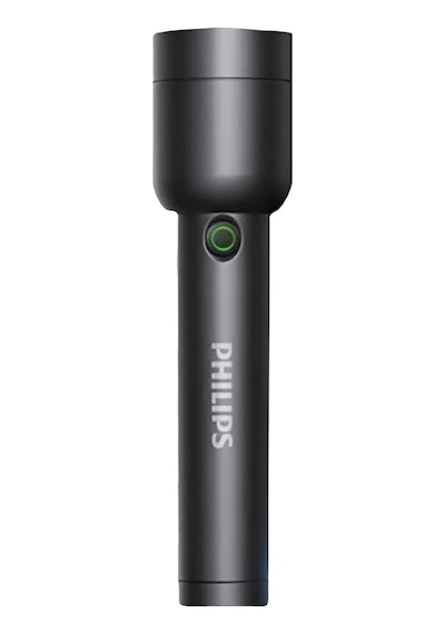 Philips SFL1236 3W 300 Lümen Şarj Edilebilir LED El Feneri Siyah | Ultra Hafif, 3 Işık Modlu (200MT Menzil, IP44 Su Geçirmez) (Ramwhite Garantili) Siyah