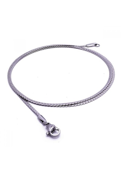 Erkek İnce Çelik Kolye 1mm 9200 Gümüş